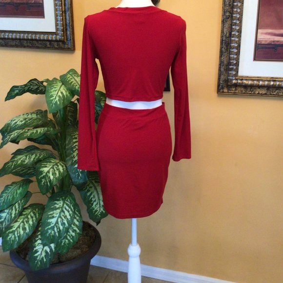 Co-Digo Crop Top Skirt Set - Picture 3 of 7